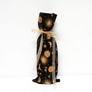 New - handmade cotton wine bottle gift bag - made by seller